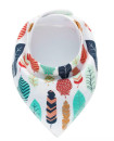 SET 2 Boys 5 Baby Bibs Bandana Handkerchief for Infant Drooling Teething Super Absorbent Bibs Age 0-24M